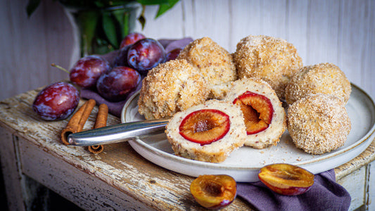 Vegane Pflaumenklöße – Omas Klassiker in vegan