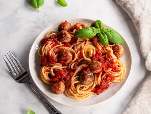 Spaghetti vegane Fleischbällchen – einfach & herzhaft