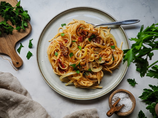 Cremige Zwiebel Pasta