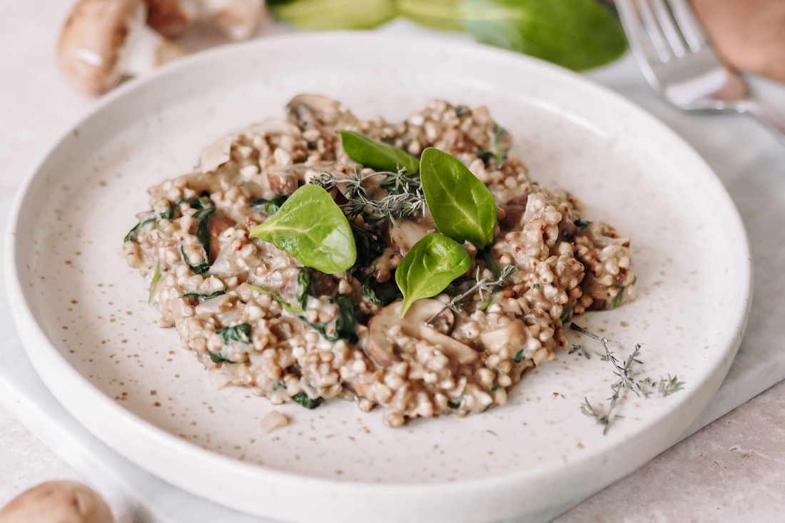Genussvolles und Nährstoffreiches: Veganes Festtagsmenü mit Buchweizen-Risotto und Thymian